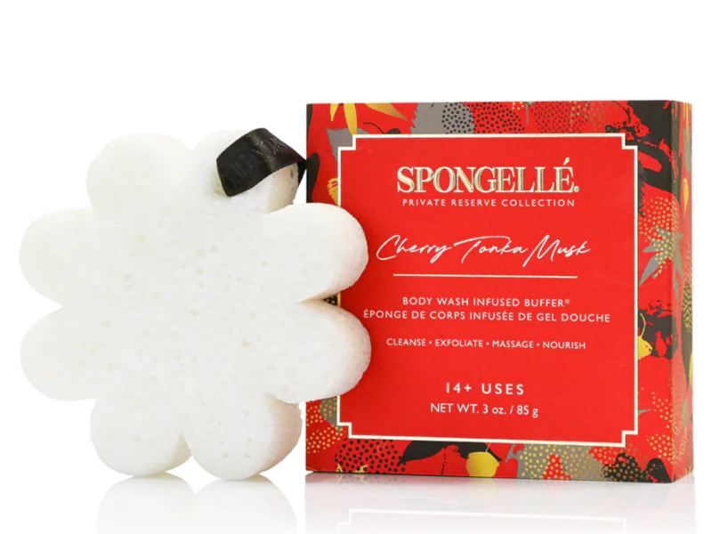 Spongelle Multi Use Body Wash Infused Buffer, Cherry Tonka Musk, 3 oz/85 g