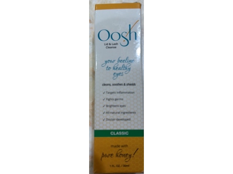 Oosh! Lid & Lash Cleanse, 1 fl oz/30 mL