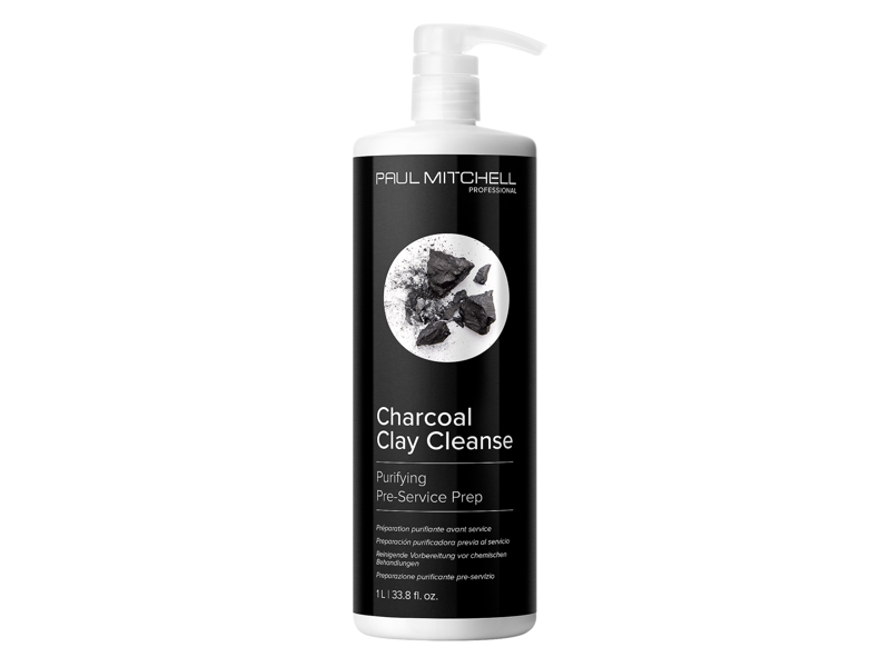 Paul Mitchell Purifying Pre-Service Prep Clay Cleanser, Charcoal, 33.8 fl oz/1 L