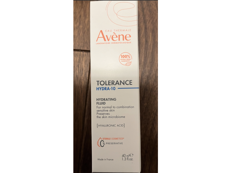 Avene Tolerance Hydra-10 Hydrating Fluid, 1.3 fl oz/40 mL