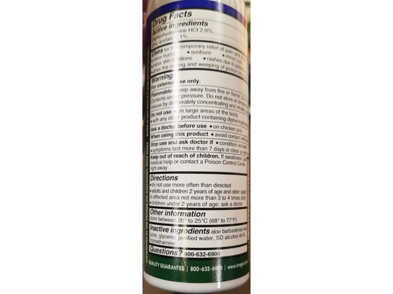 Kroger Extra Strength Itch Relief Continuous Spray, 2.7 oz/76 g