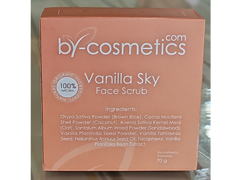 bY-cosmetics Face Scrub, Vanilla Sky, 70 g