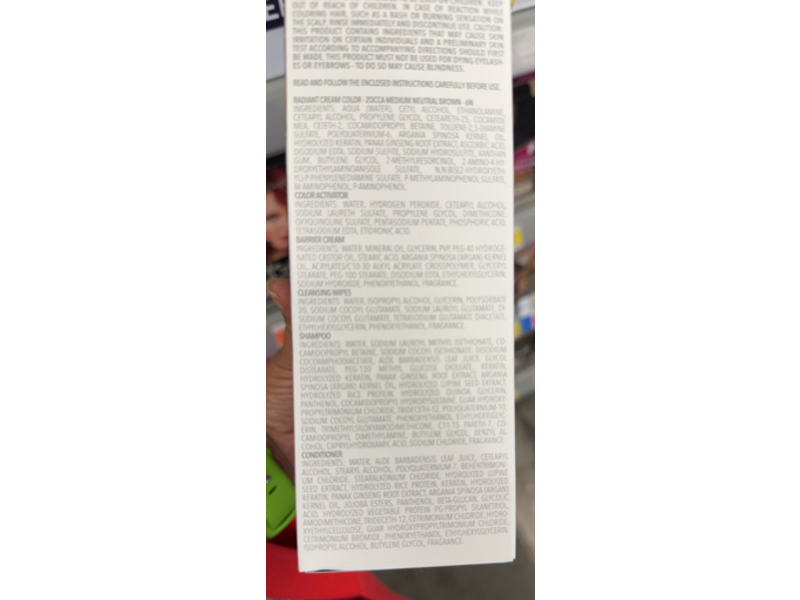 Madison Reed Radiant Permanent Hair Color Kit, 6N Zocca Medium Neutral Brown, 1 Application