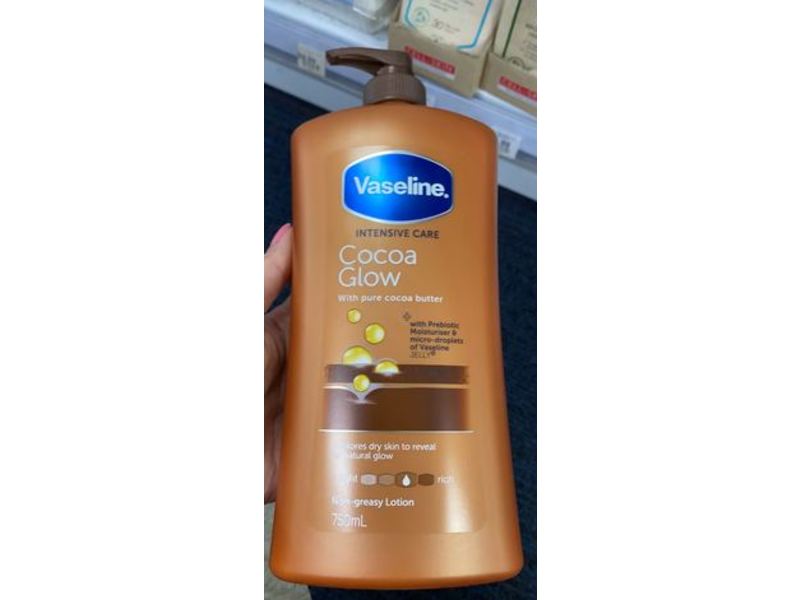 Vaseline Cocoa Glow Body Lotion, Cocoa Butter, 750 mL