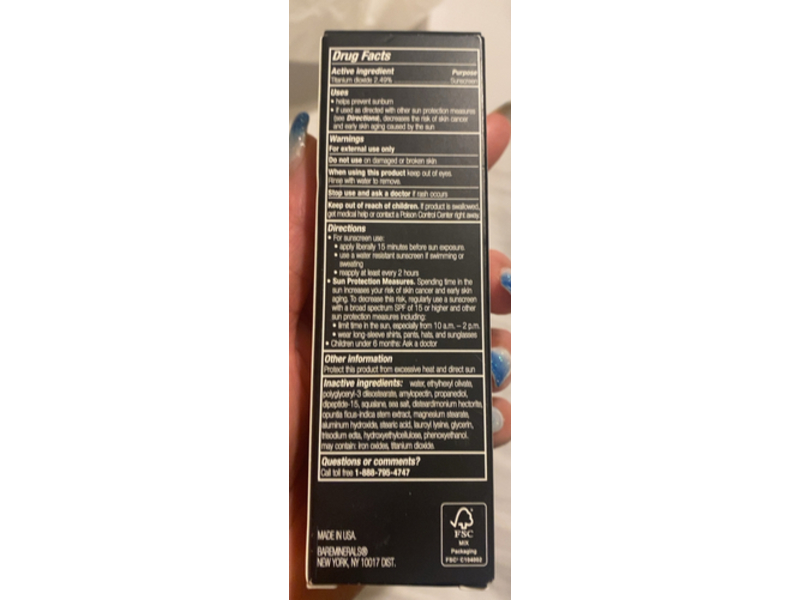 bareMinerals Original Liquid Mineral Foundation , SPF 20, Golden Tan 20, 1 fl oz/30 mL