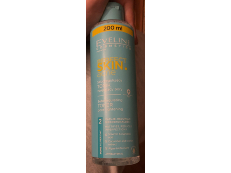 Eveline Perfect Skin Acne Seboregulating Toner, 200 mL