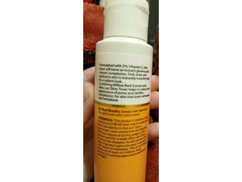 No7 Radiance Vitamin C Glow Toner, 1.69 fl oz/50 mL