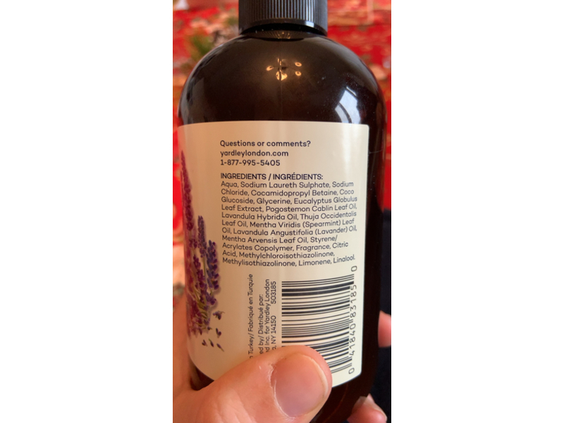 Yardley London Luxurious Hand Soap, English Lavender, 14 fl oz/414 mL