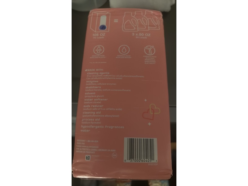 Dreft Stage 1 Newborn Baby He Liquid Laundry Detergent, 96 Loads, 105 fl oz