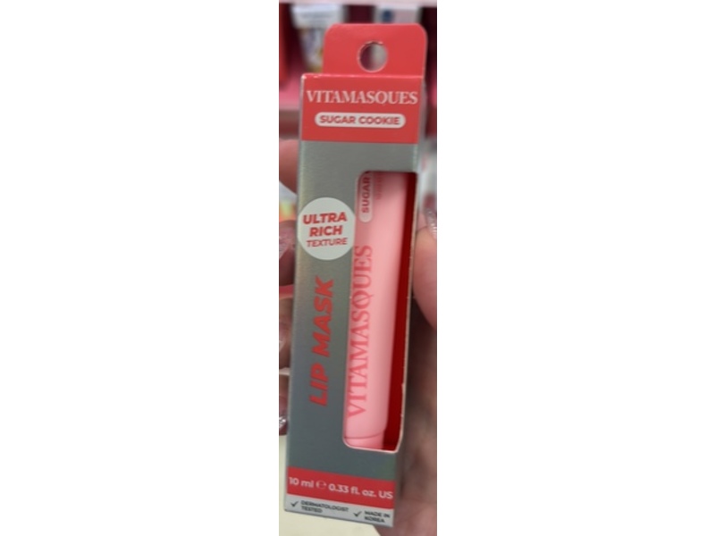 Vitamasques Ultra Rich Texture Lip Mask, Sugar Cookie, 0.33 fl oz/10 mL