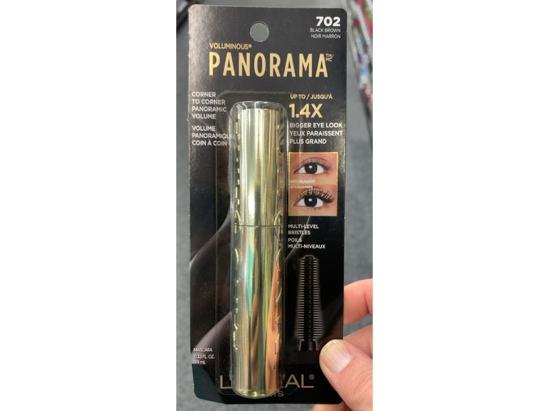L’Oreal Paris Voluminous Panorama Mascara, 702 Black Brown, 0.33 fl oz/0.9 mL