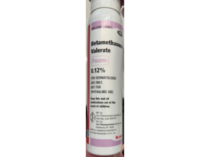 Betamethasone Valerate Foam, 0.12%, 50 g, Taro (Rx)