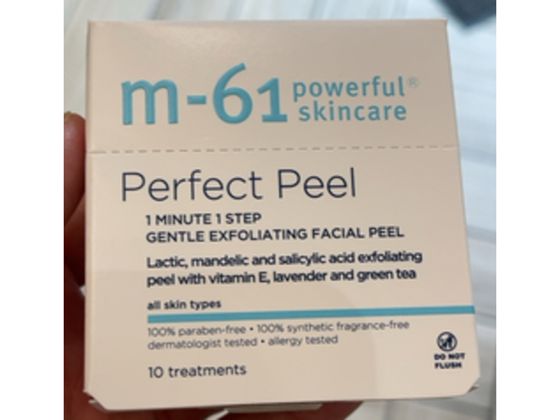 M-61 Perfect Peel Gentle Exfoliating Facial Peel, 10 Count