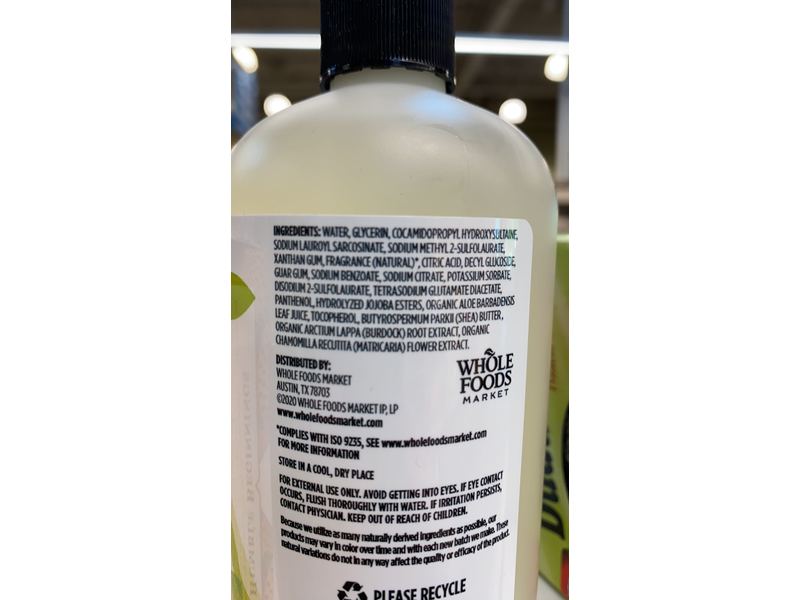 365 Whole Foods Market Liquid Hand Soap, Anjou Pear, 12.5 fl oz/370 mL