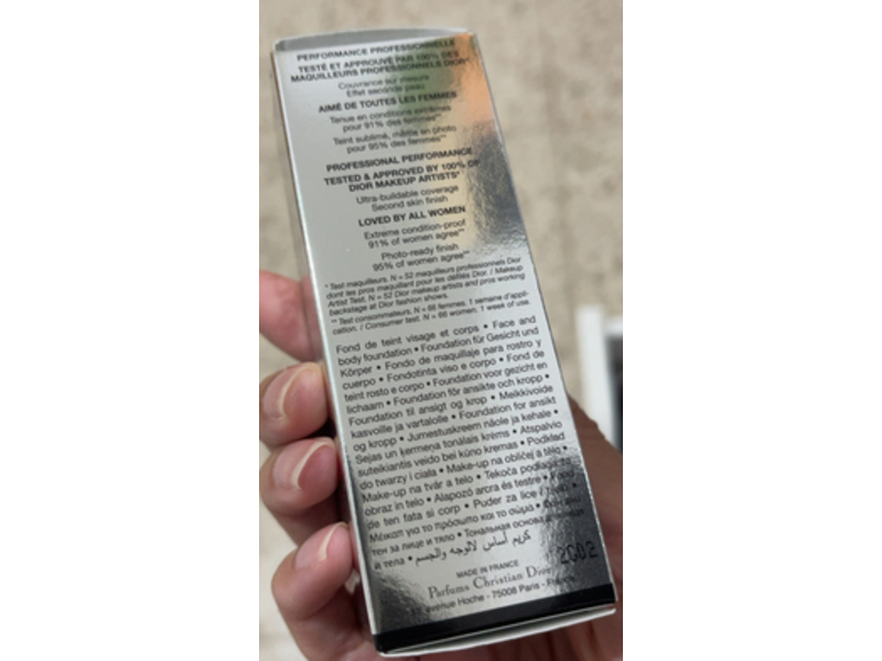 Dior Backstage Face & Body Foundation, 3W, 1.6 oz/50 mL