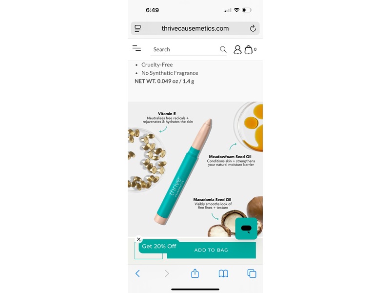 Thrive Causemetics Brilliant Eye Brightner, Blythe, 0.049 fl oz/1.4 g