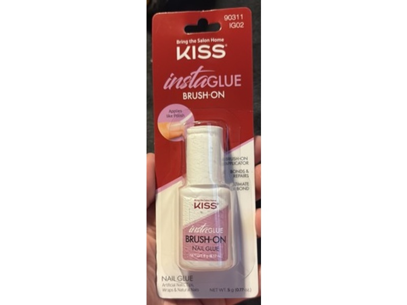 Kiss InstaGlue Brush-On Nail Glue, 0.17 oz/5 g