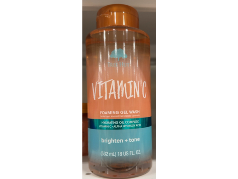 Tree Hut Foaming Gel Wash, Vitamin C, 18 fl oz/532 mL