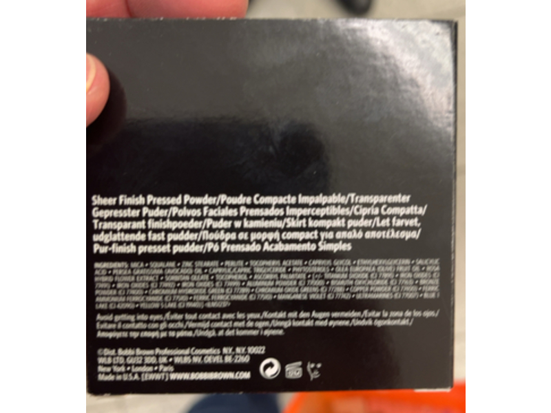 Bobbi Brown Sheer Finish Pressed Powder, Soft Sand, 0.31 oz/9 g