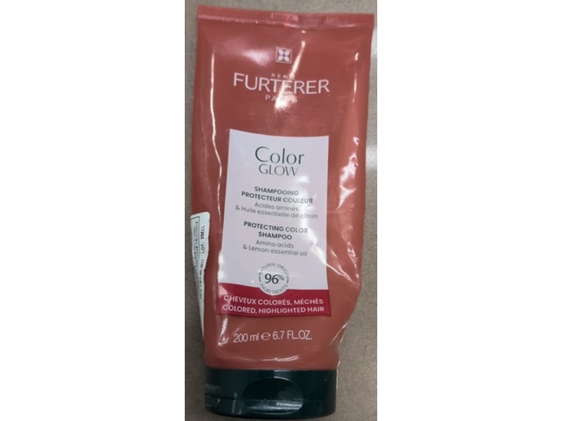 Rene Furterer Color Glow Protecting Color Shampoo, Amino Acids & Lemon Essential Oil, 6.7 fl oz/200 mL