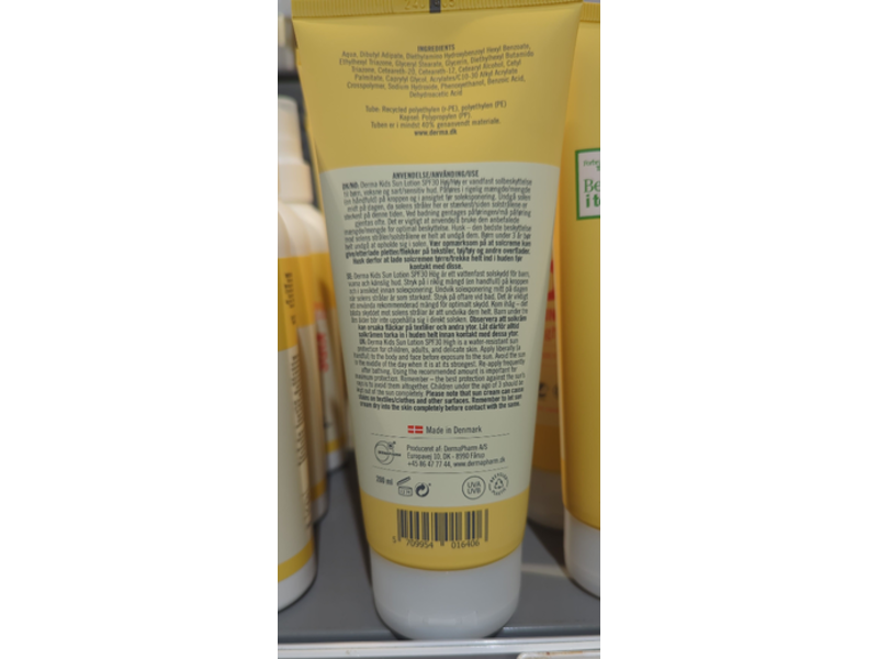 Derma Kids Sun Lotion, SPF 30, 200mL