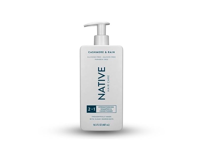 Native Hair Care 2 In 1 Strengthening Shampoo & Conditioner, Cashmere & Rain, 16.5 fl oz/487 mL