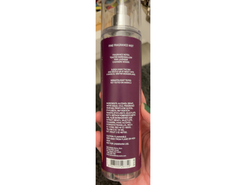 Bath & Body Works Fragrance Mist, Fireside Flurries, 8 fl oz/236 mL