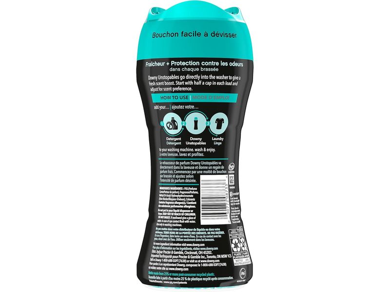Downy Unstopables In-Wash Scent Booster Beads, Fresh, 9.1 oz/257 g