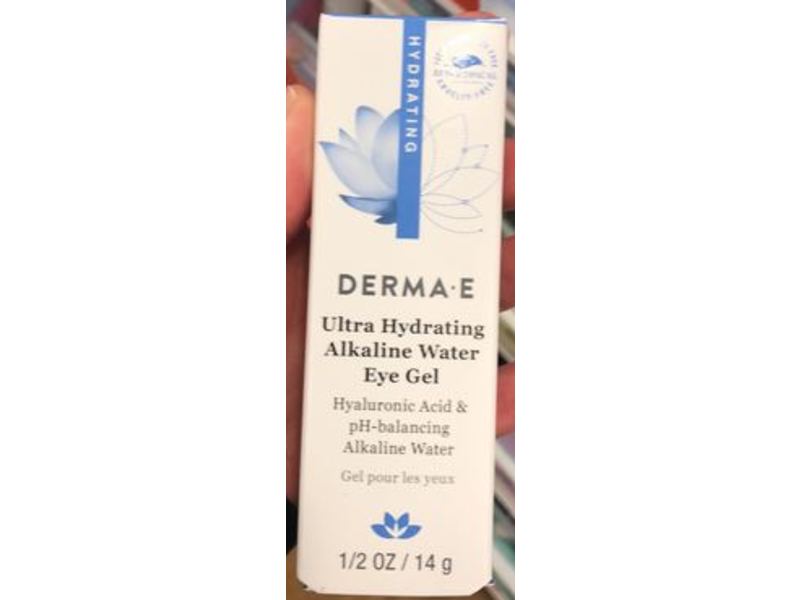 Derma E Ultra Hydrating Alkaline Water Eye Gel, 0.5 oz/14 g