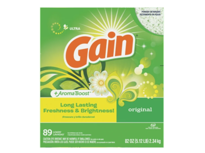 Gain Ultra +Aroma Boost Powder Laundry Detergent, Original Scent, 89 Loads, 82 oz//2.34 kg