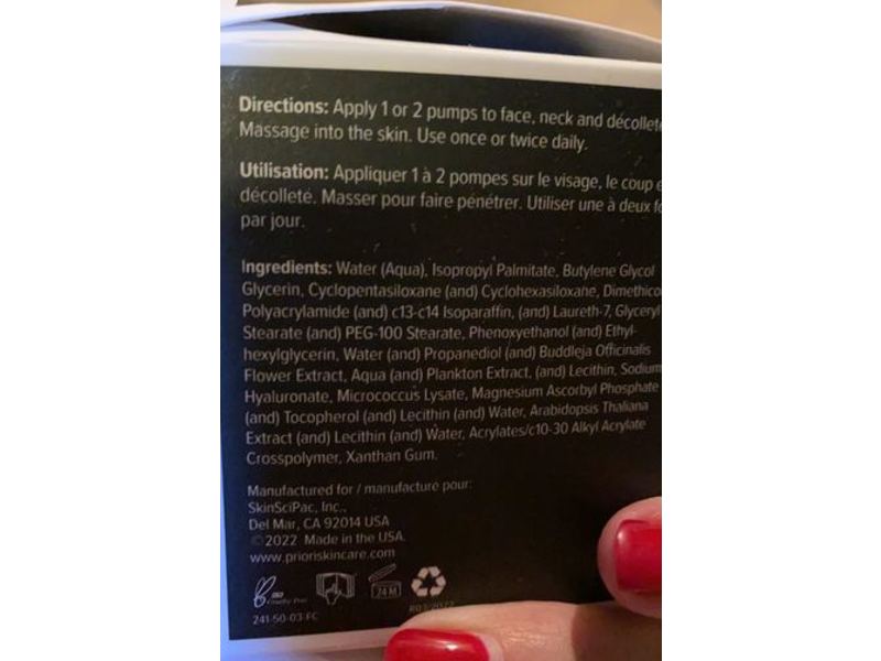 Priori Dna Intense Recovery Cream, 1.7 fl oz/50 mL