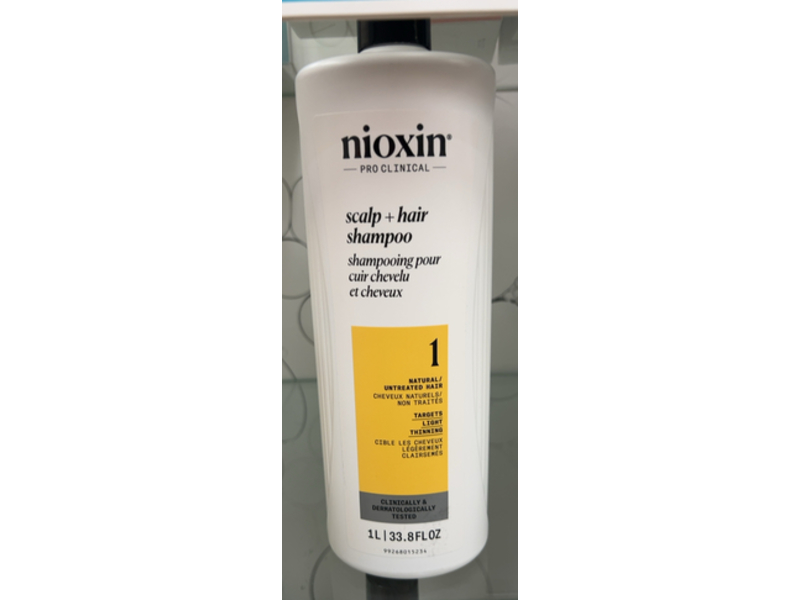 Nioxin Pro Clinical Scalp + Hair Shampoo, 33.8 fl oz/1 L