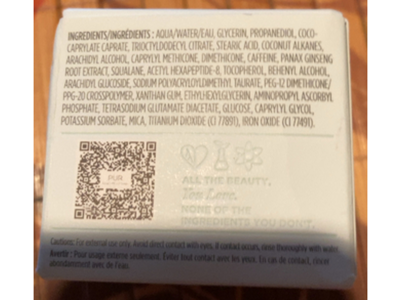 Pur Brightening Vitamin C & Peptide Eye Cream, Rescue C, 0.5 oz/15 g