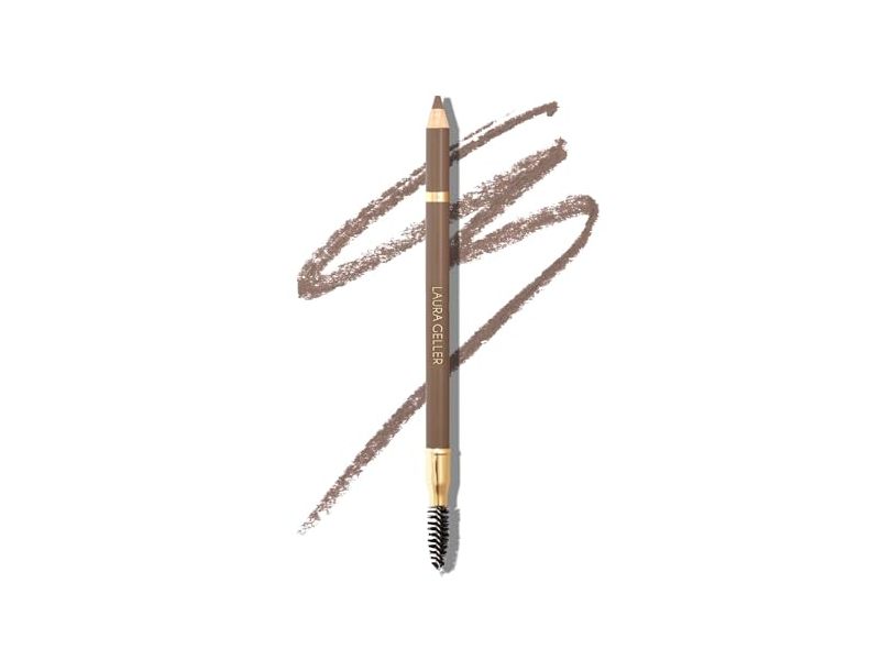 Laura Geller Bravo Brows Soft Pencil+Brush, Taupe, 0.042 oz/1.19 g