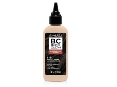 Clairol Professional Beautiful Collection Semi-Permanent Color, 18D Darkest Brown, 3 fl oz/88 mL