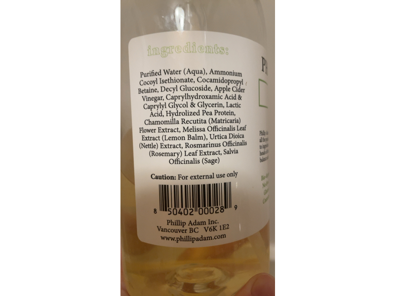 Phillip Adam Fragrance Free Shampoo, 33.8 fl oz/1 L