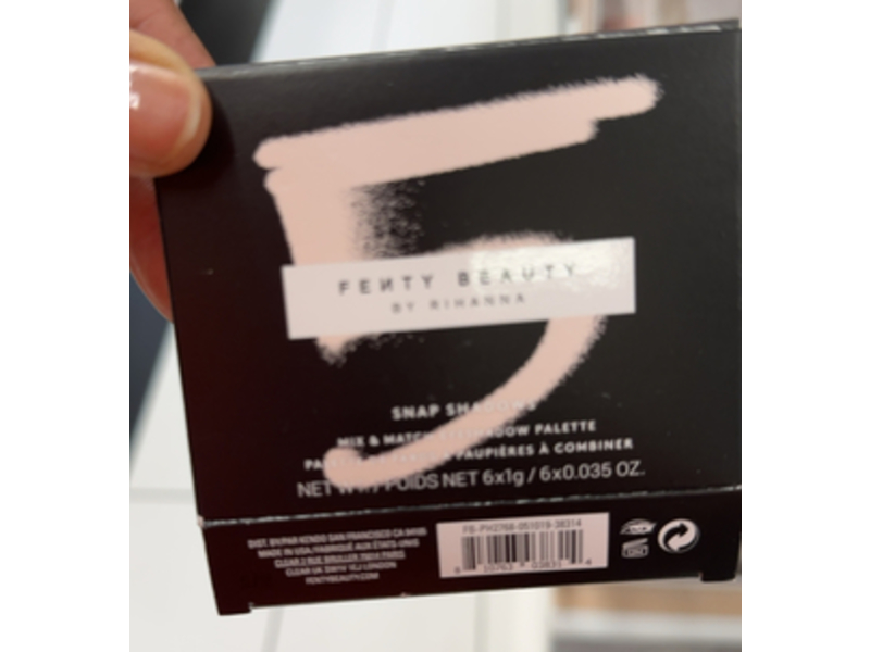 Fenty Beauty By Rihanna Snap Shadows Mix & Match Eyeshadow Palette, Peach, 0.035 oz/1 g