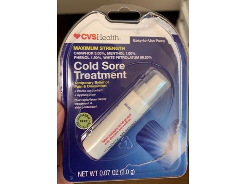 Cvs Health Cold Sore Treatment, Maximum Strength, 0.07 oz/2 g