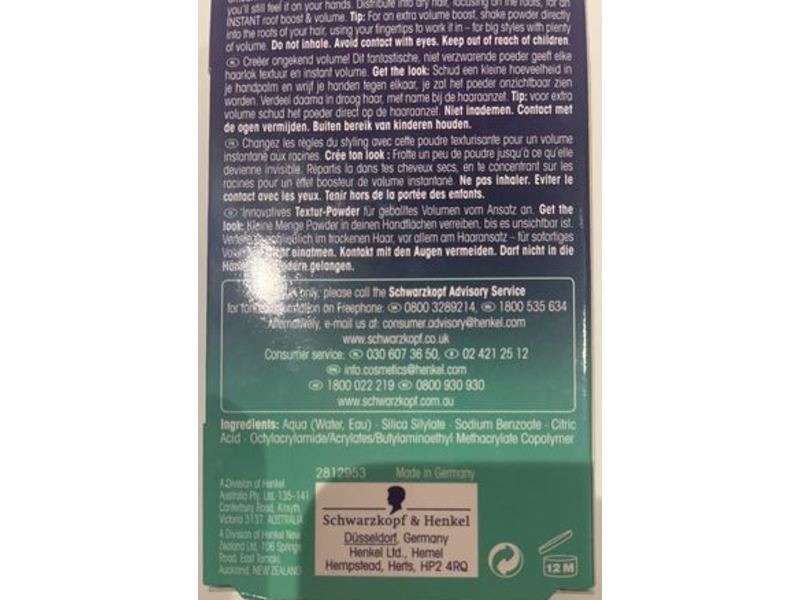 Schwarzkopf Powder'ful Volumizing Styling Powder, 10 g