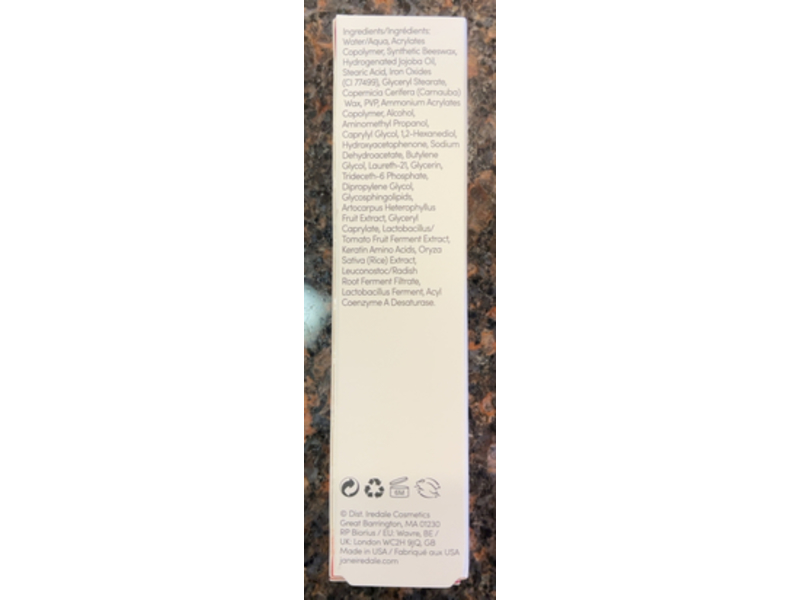 Jane Iredale Lash Fixation Length & Definition Tubing Mascara, Black, 0.28 oz/8 g