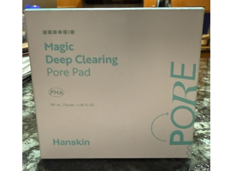 Hanskin Magic Deep Clearing Pore Pad, 6.08 fl oz/180 mL, 70 Count