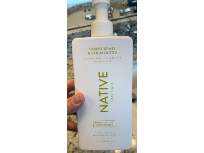 Native Moisturizing Conditioner, Desert Grass & Sandalwood, 16.5 fl oz/487 mL