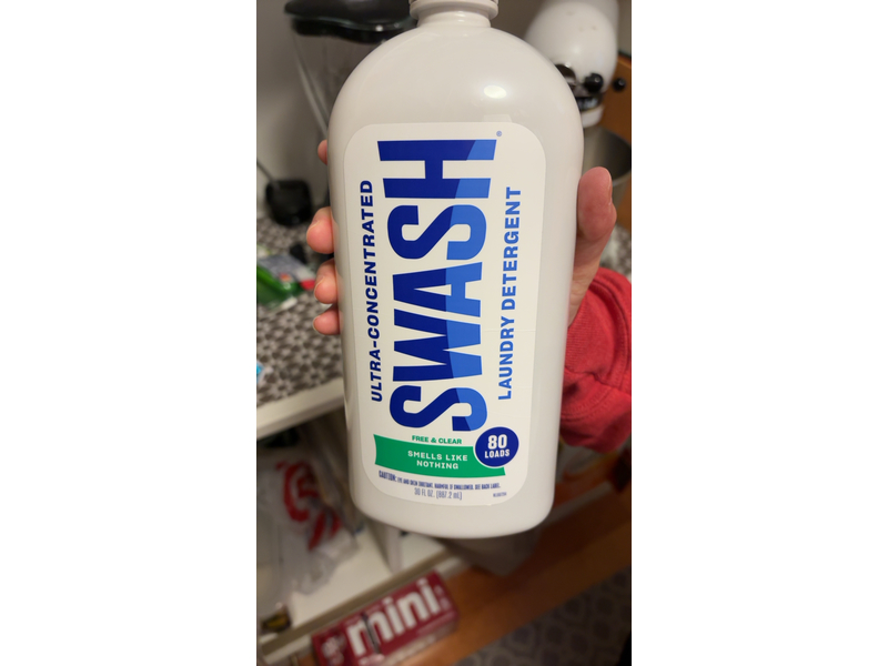 Swash Laundry Detergent, Free & Clear, 30 fl oz/887.2 mL