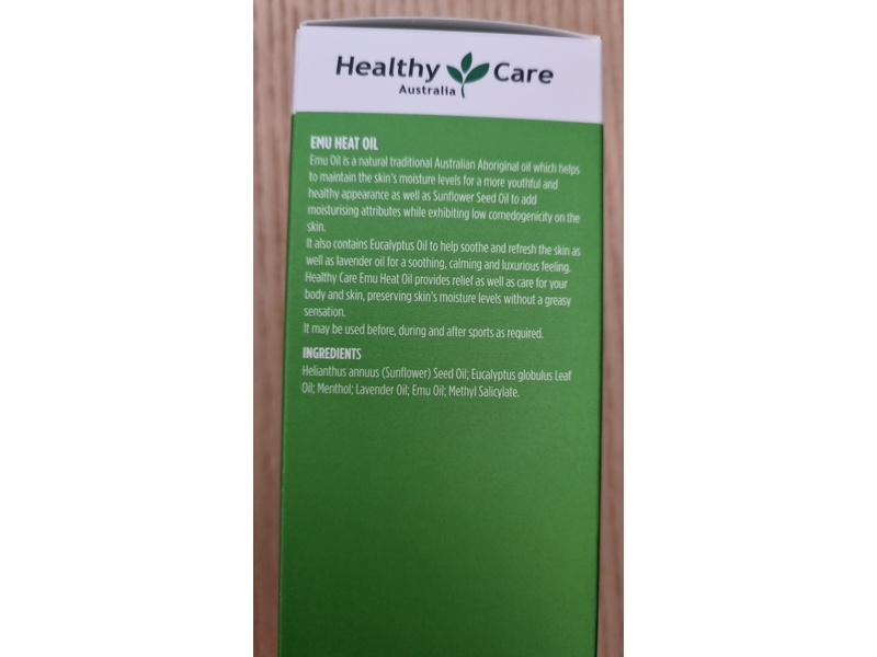 Healthy Care Emu Heat Oil, 100 mL