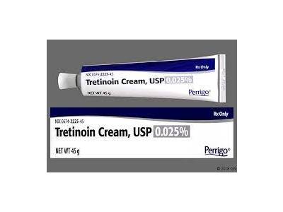 Tretinoin Cream USP 0.025%, 20 G, Perrigo (RX)