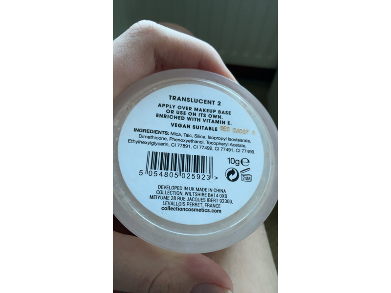 Collection Lasting Perfection Sheer Loose Powder, Matte, Transparent 1, 10 g