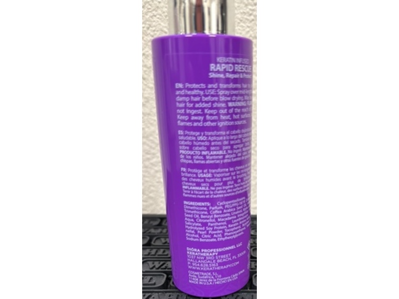 Keratherapy Keratin Infused Rapid Rescue Spray, 4.2 fl oz/125 mL
