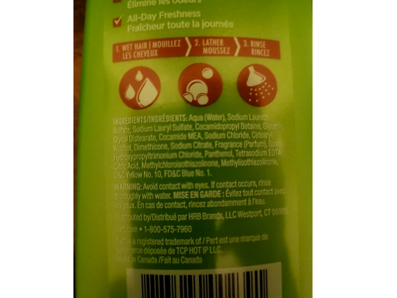 Pert 2 In 1 Active Clean Shampoo + Conditioner, 13.5 fl oz/400 mL