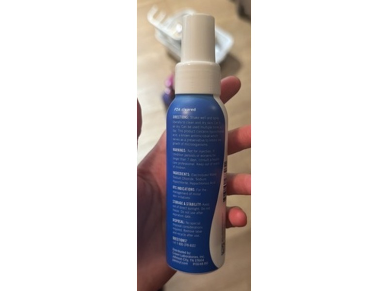 PanOxyl Antimicrobial Purifying Mist, Hypochlorous Acid, 3 oz/85 g