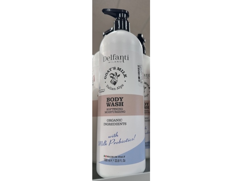 Delfanti Milano Goat's Milk Body Wash, 33.8 fl oz/1000 mL